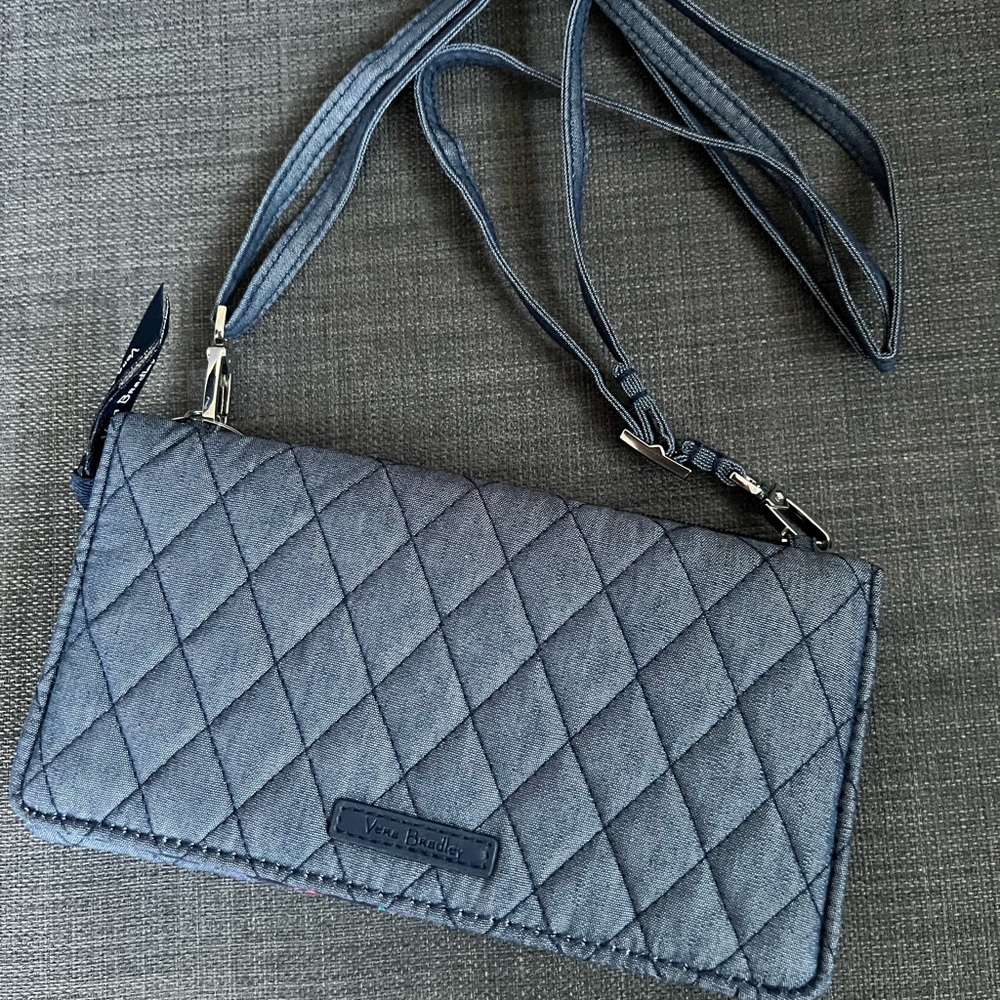 NWT VERA BRADLEY RFID CROSSBODY WALLET PHONE CASE SHOULDER BAG PURSE